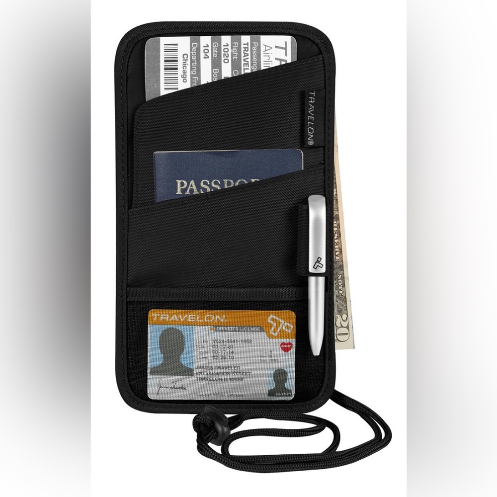 TRAVELON ID & Passport Holder Travel Organizer
